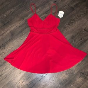 Cute red summer dress